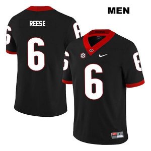Men's Georgia Bulldogs NCAA #6 Otis Reese Nike Stitched Black Legend Authentic College Football Jersey PKH6754FA